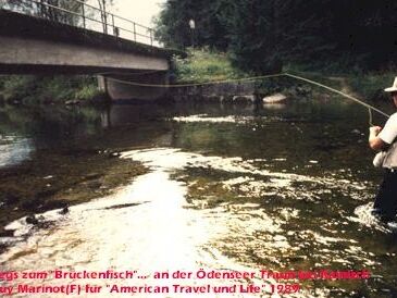 unterwegs zum Brückenfisch (1989 Ödenseer Traun)