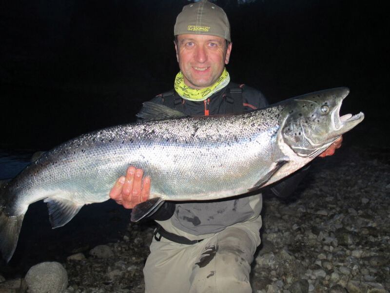 Christian Greber a successful fly fisher thanks to instructions from Günter Feuerstein