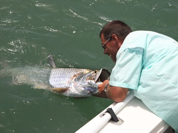 Christoph with a good CMS tarpon