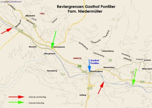 map Drau Oberdrauburg